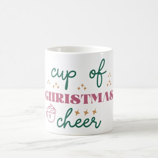 クリスマスの喜びを満たすカップ コーヒーマグカップ (中央)