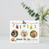 クリスマスの喜びを解き放つ ポストカード (スタンド正面)