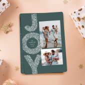 クリスマスの喜びを2つの写真でグリーンに彩る シーズンカード