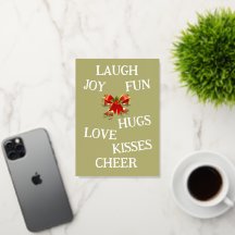 クリスマスの喜びカード