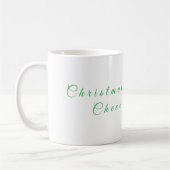 クリスマスの喜びマグ コーヒーマグカップ (左)