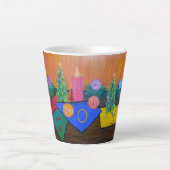 クリスマスの喜びラテマグ カフェラテマグ (正面)