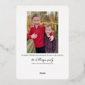 クリスマスの喜び満載の写真 ホリデー (裏面)