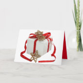 クリスマスの喜び詩 サンキューカード (正面)