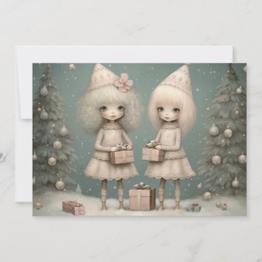 クリスマスの喜び: あなたに楽しいクリスマスを シーズンカード (正面)