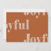 クリスマスの喜び オーバーレイ コーラル フォト ホリデー シーズン シーズンカード (裏面)