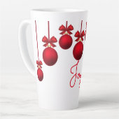 クリスマスの喜び カフェラテマグ (左アングル)