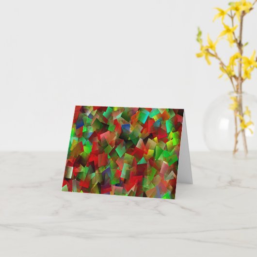 クリスマスの喜び...... カード (黄色い花)