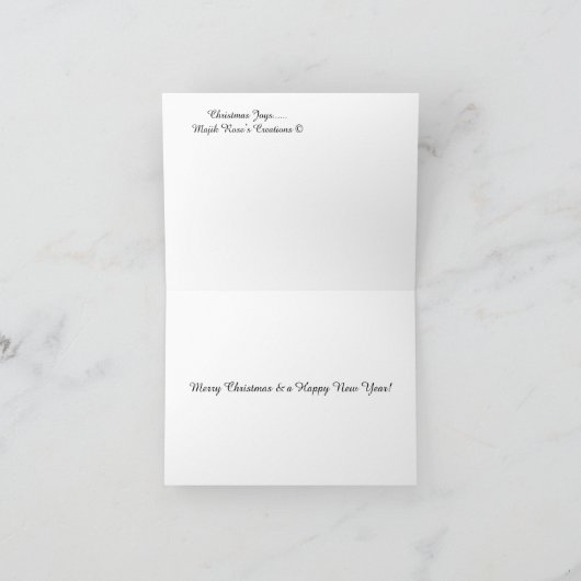 クリスマスの喜び...... カード (内部)