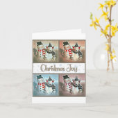 クリスマスの喜び カード (黄色い花)