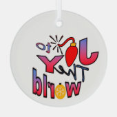 クリスマスの喜び ガラスオーナメント (裏面)