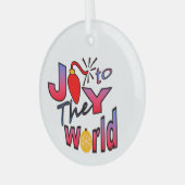 クリスマスの喜び ガラスオーナメント (正面左)