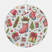 クリスマスの喜び ガラスオーナメント (正面)