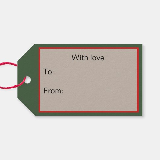 クリスマスの喜び ギフトタグ (裏面横)