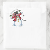 クリスマスの喜び – ギフトラベル 長方形シール (バッグ)