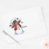 クリスマスの喜び – ギフトラベル 長方形シール (封筒)