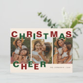 クリスマスの喜び | クリスマスの写真 シーズンカード (スタンド正面)