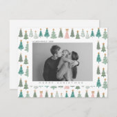 クリスマスの喜び クリスマス家族写真 シーズンカード (正面/裏面)