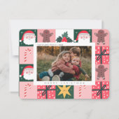 クリスマスの喜び クリスマス家族写真 ホリデーカード (正面)