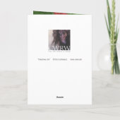 "クリスマスの喜び" グリーティングカード（内側のデザイン付き） シーズンカード (裏面)