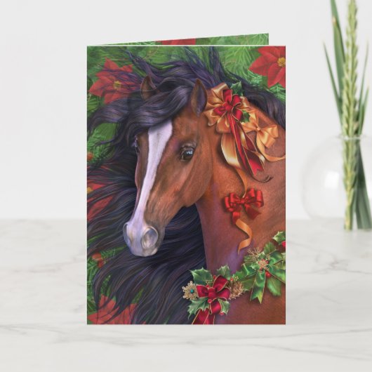 "クリスマスの喜び" グリーティングカード（内側のデザイン付き） シーズンカード (正面)