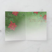 "クリスマスの喜び" グリーティングカード（内側のデザイン付き） シーズンカード (内部)