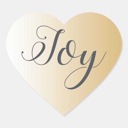 クリスマスの喜び シャイニーゴールドオンブル ハートシール (正面)