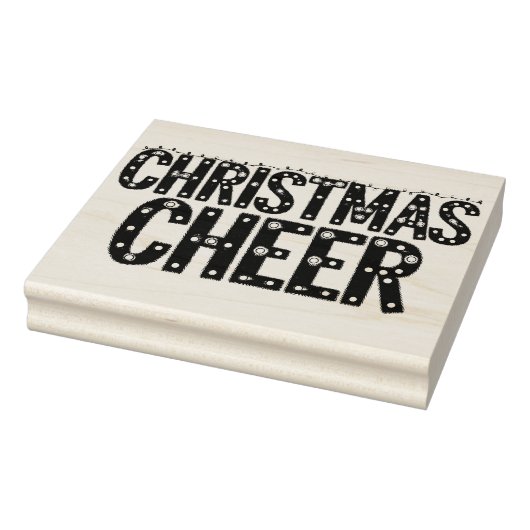 クリスマスの喜び タイポグラフィ ラバースタンプ (スタンプ)