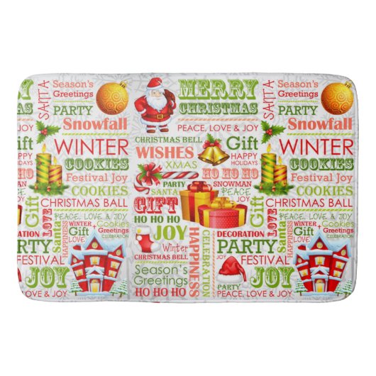 クリスマスの喜び バスマット (正面)