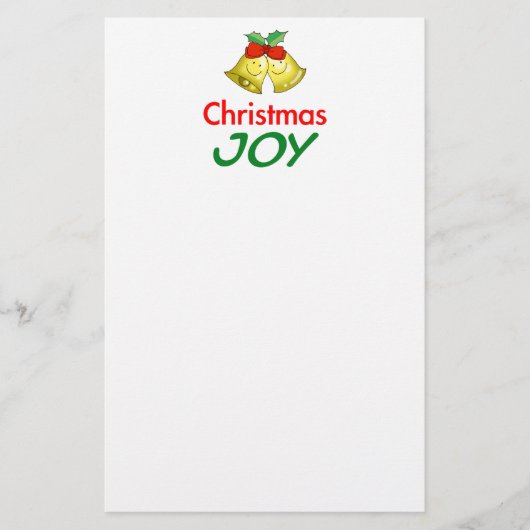 クリスマスの喜び (ヒイラギのベル) 便箋 (正面)