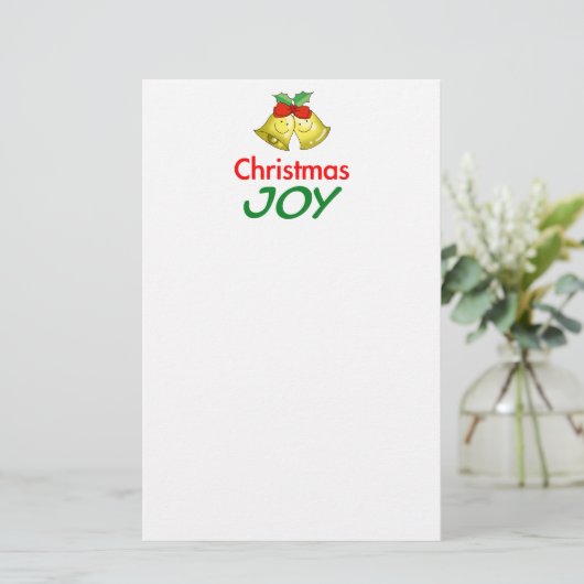 クリスマスの喜び (ヒイラギのベル) 便箋 (スタンド正面)