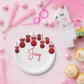 クリスマスの喜び ペーパープレート (パーティー)