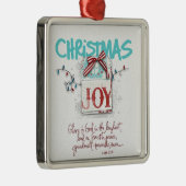 クリスマスの喜び メタルオーナメント (右)