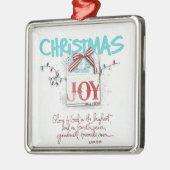 クリスマスの喜び メタルオーナメント (左)