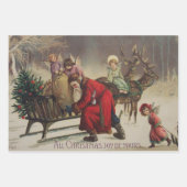 クリスマスの喜び ラッピングペーパーシート (正面3)