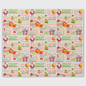 クリスマスの喜び ラッピングペーパー (フラット)