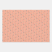 クリスマスの喜び、レトロソフト ラッピングペーパーシート (正面2)