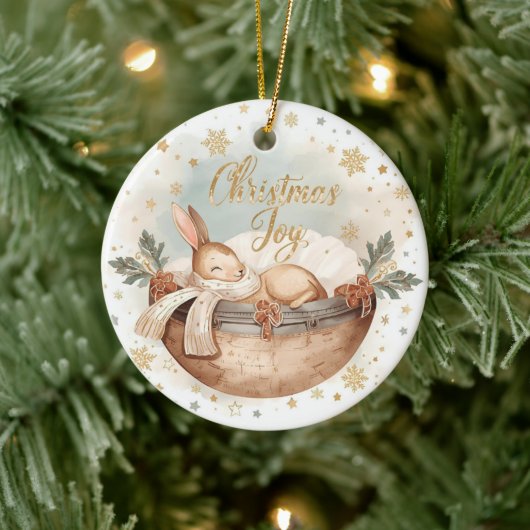 クリスマスの喜び - 初めての記念、光、そして愛 セラミックオーナメント (ツリー)