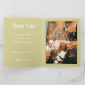 クリスマスの喜び 折りたたみ式サンキューカード サンキューカード (内部)