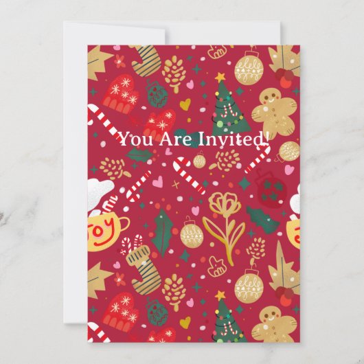 クリスマスの喜び 招待状 (正面)