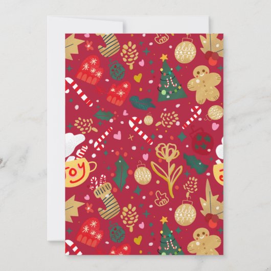 クリスマスの喜び 招待状 (裏面)