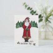 「クリスマスの喜び」父クリスマスと白い鳩 シーズンカード (スタンド正面)