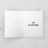 クリスマスの喜び-牛は感謝していしています シーズンカード (内部)