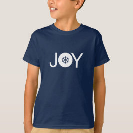 クリスマスの喜び 青と白 キッズTシャツ Tシャツ
