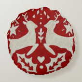 クリスマスの喜びI ラウンドクッション (裏面)