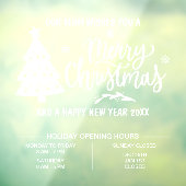 クリスマスの営業時間の案内（ビジネス用） ウィンドウサイン (シート3)