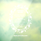 クリスマスの営業時間表示札,  ,
「クリスマスツリーとヴィーガンクリスマスの名言のあるモダンな営業 ウィンドウサイン (シート3)