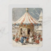 クリスマスの回転木馬 シーズンカード (正面/裏面)