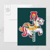 クリスマスの回転木馬 シーズンポストカード (正面/裏面)