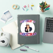 クリスマスの国保国の叔父サム・キリスト シール (iPadカバー)